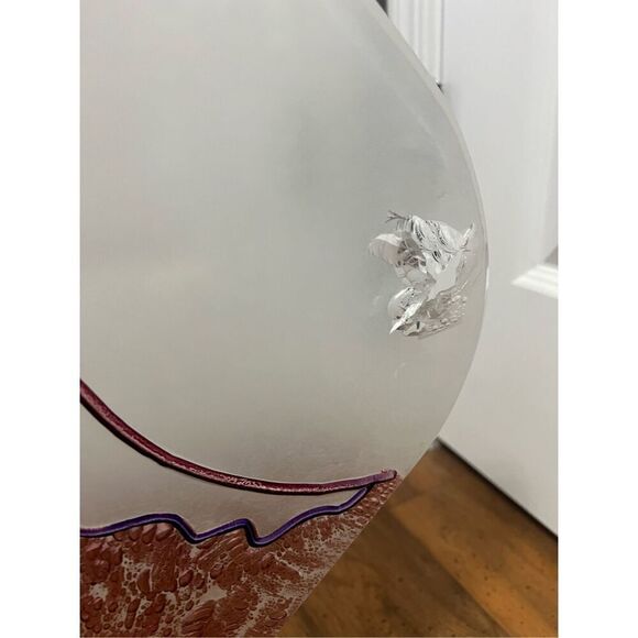 Signed Vintage crackled Abstract Acrylic Sculpture - Picture 10 of 12